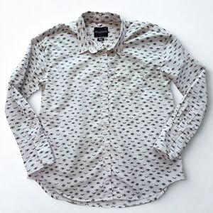 Wildfang The Essential Shirt Oversized Button Up Wink Print M